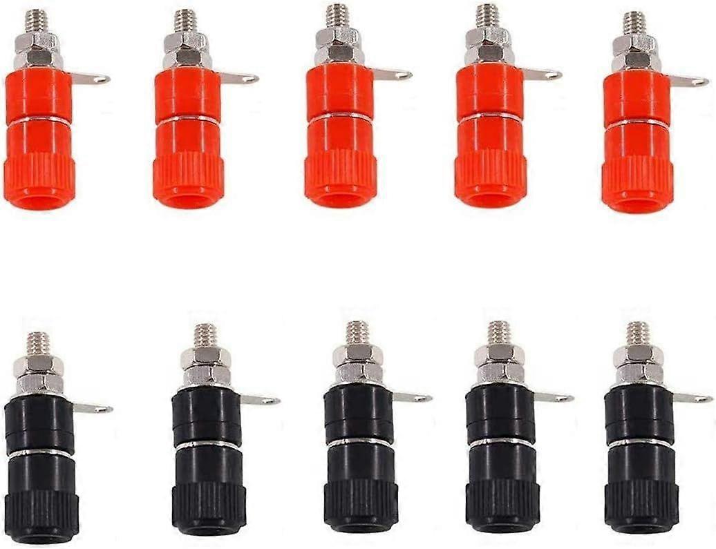 10 PCS Binding Posts Terminals 4mm Banana Plug Socket 4mm Amplifier Terminal