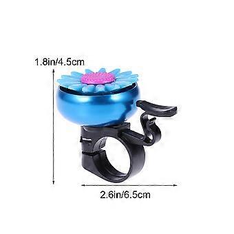 Sunflower Shaped Bike Bell for Children Cycling Handlebar Ringer Horn Blue