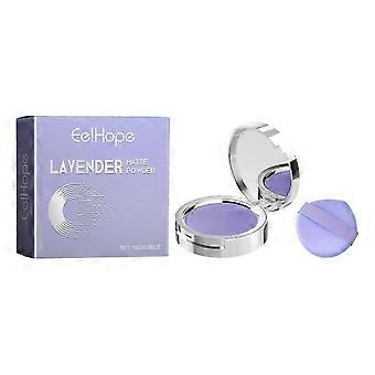 Candy Bella Poeder, Chillab Lavendel Mat Poeder, Chillab Lavendel Mat Poeder Olie Controle, met Mini Powder Puff, Langdurige Make-up