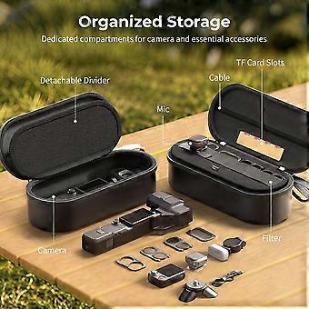 Protective Carrying Case for DJI Osmo Pocket 4P for Insta360 Luna Ultra Waterproof and Impact-Resistant, Hard Bag 6642