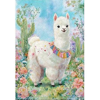 Puzzle for Adults Alpaca Cactus Jigsaw Puzzles SQZ1551