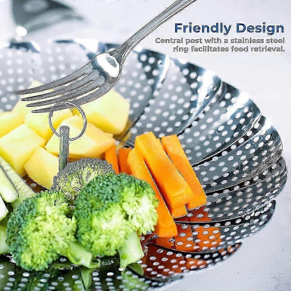 Stainless Steel Steamer Adjustable Steamer Insert Steamer Insert For Cooking Pots