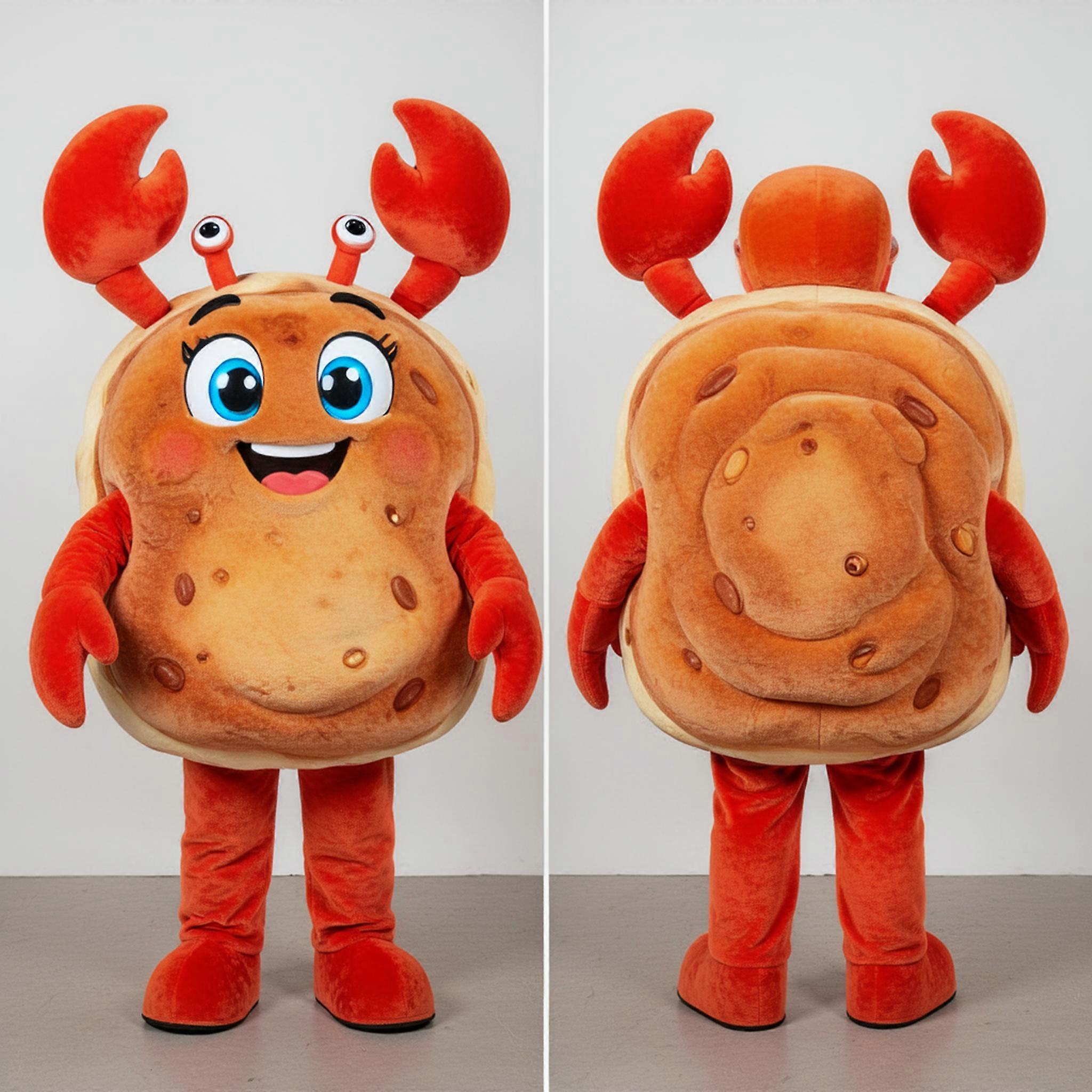 MASTICOT Rust Orange Velvety Crab Cakes Mascot