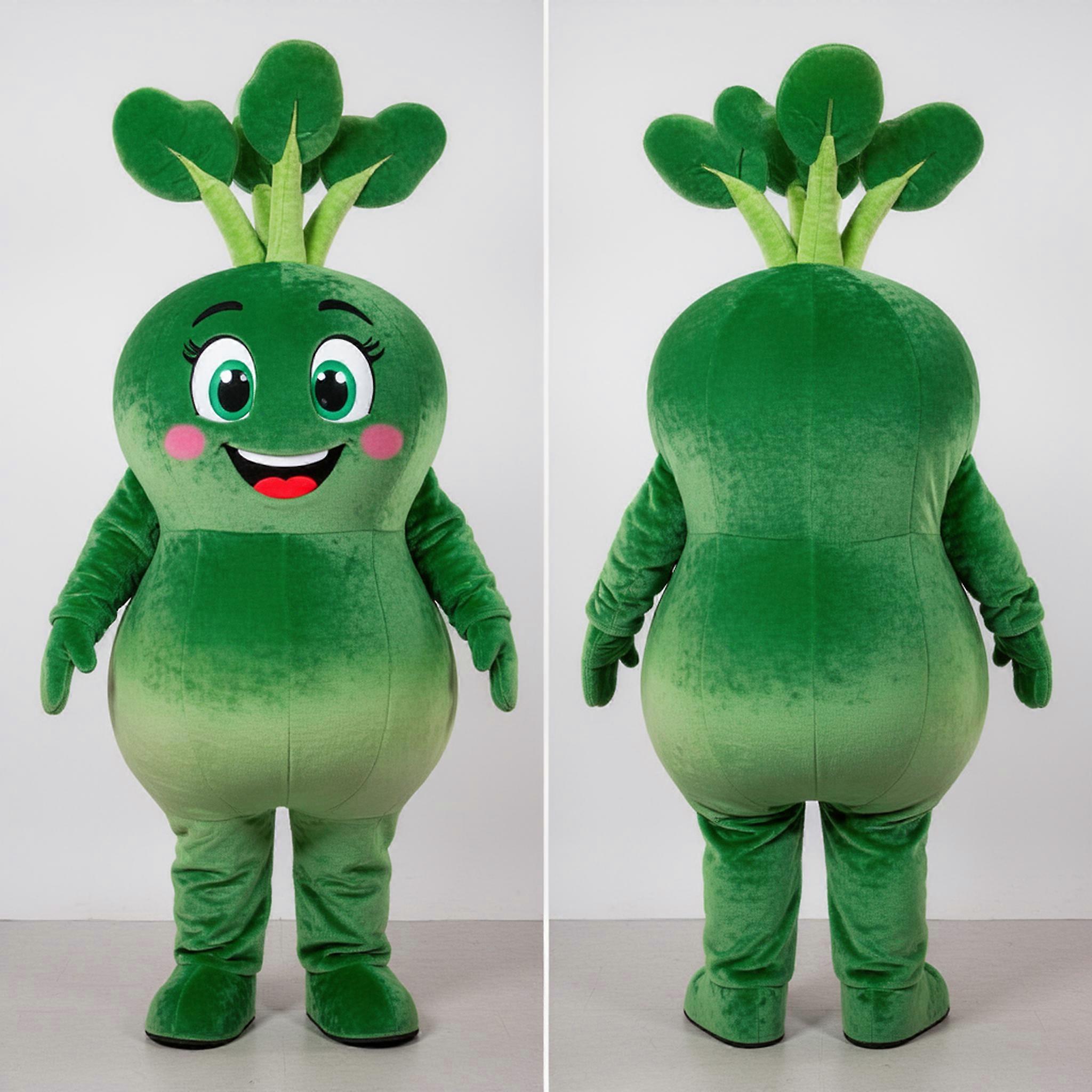 MASTICOT Forest Green Rounded Radish Mascot