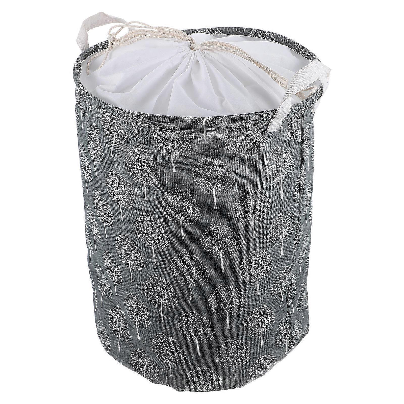 Foldable Laundry Basket Laundry Hamper for Storage Black Fabric