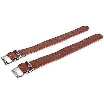 Adjustable Bike Front Basket Strap for Kids Cycling 4Pairs Light Brown