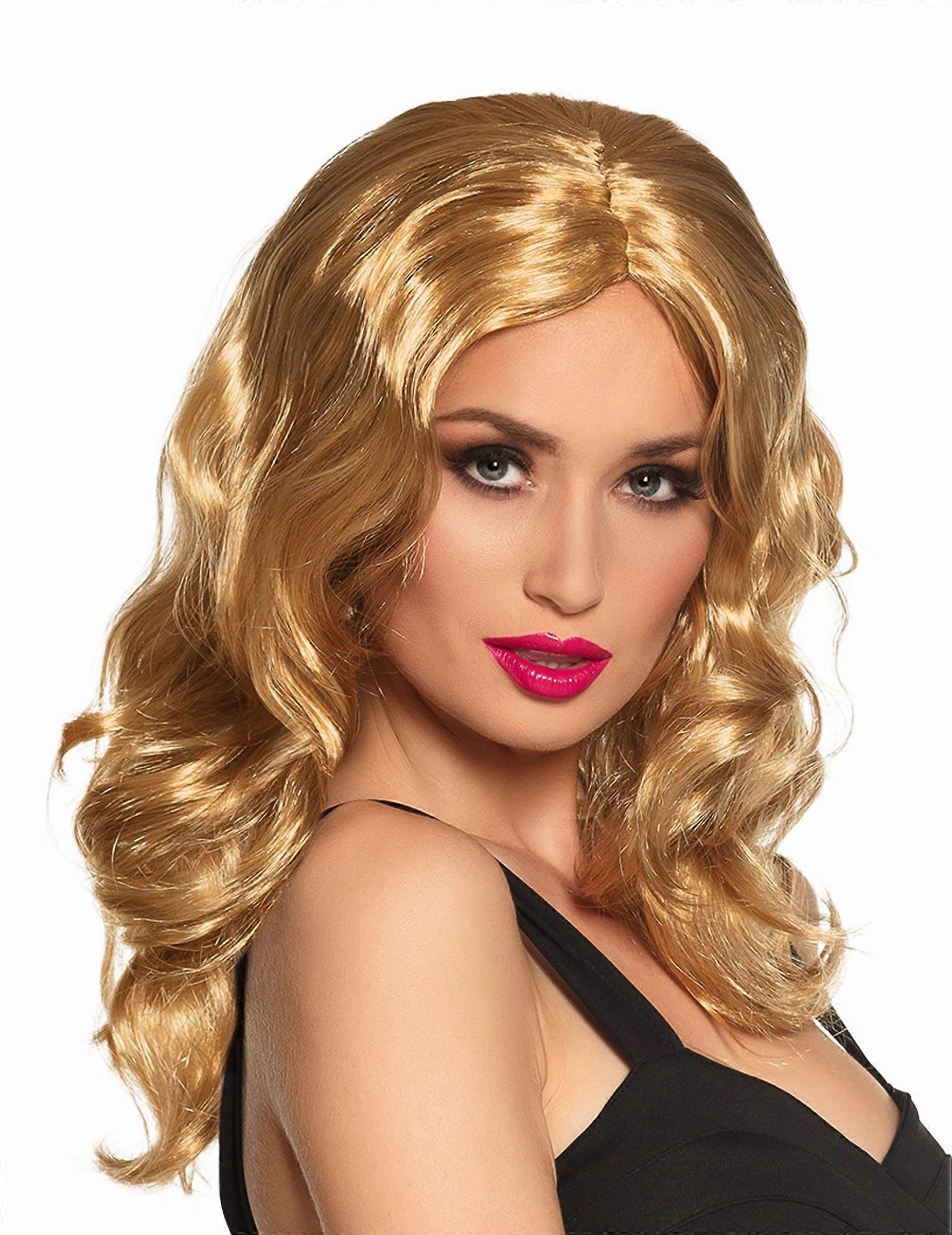 Long blonde wig
