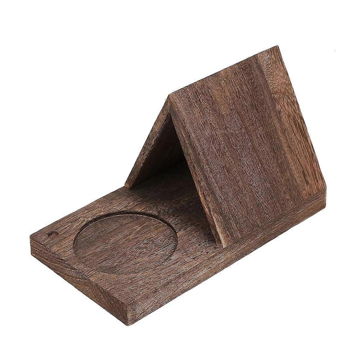 Triangle Book Stand, Solid Wood, Space-Saving, For Nightstand Or Desk