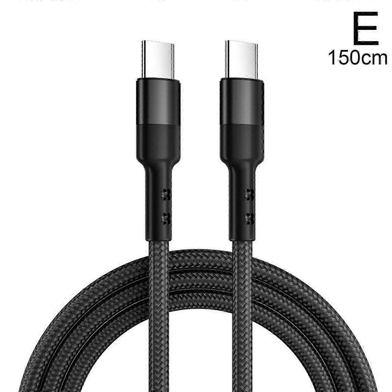 2M 100W Nylon Braided USB C Cable
