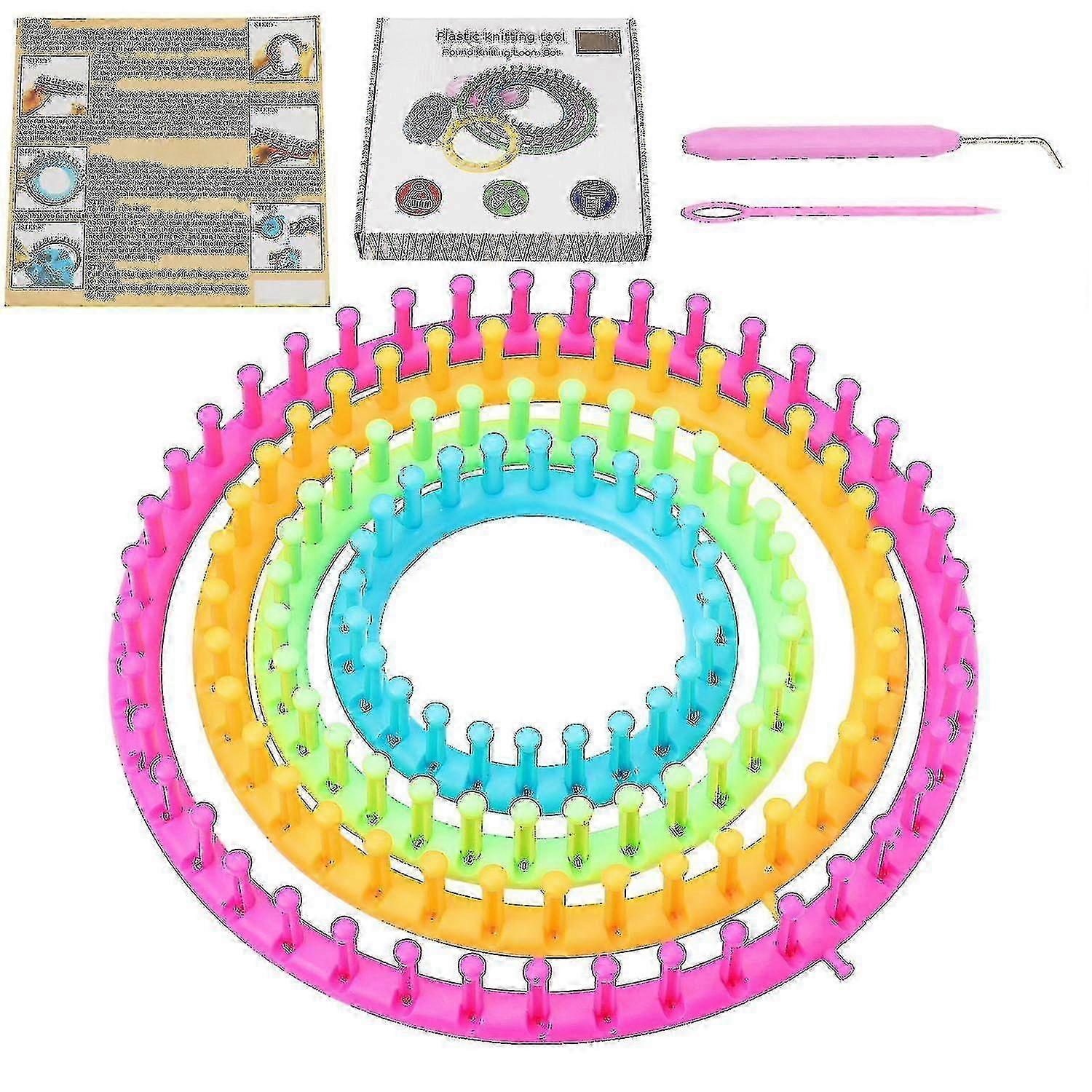 4-Piece Knitting Rings Set For Beginners