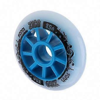 Outdoor Roller Inline Skates Spare Wheel 2x 90mm Blue PU