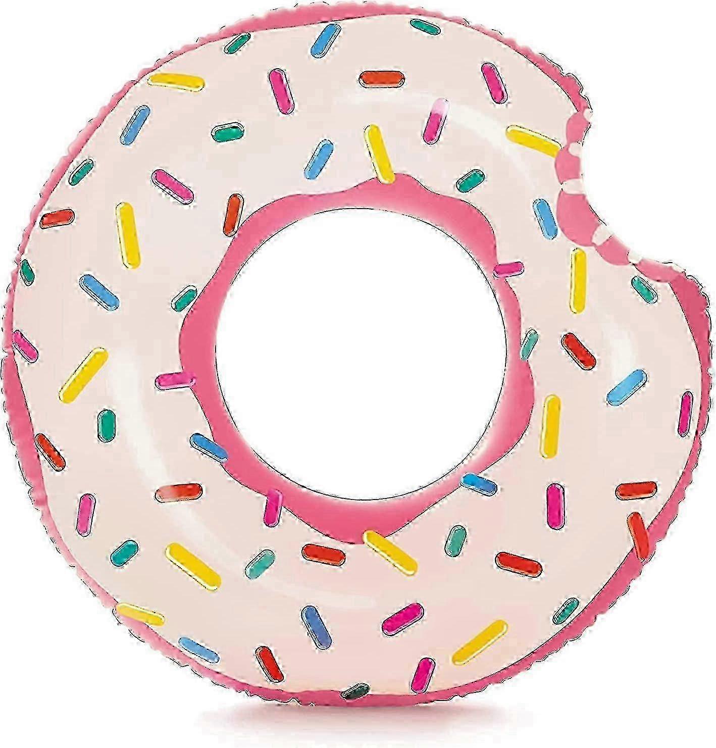 Inflatable Doughnut Swimming Pool Float for Adults Drifting Ring