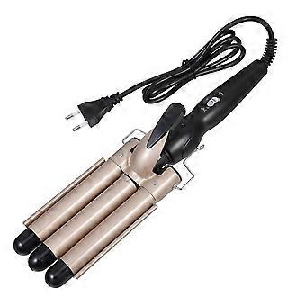 2-Piece Dual Use Hair Curler Straightener Set, Tourmaline Ceramic, Adjustable Temp, Quick Heat