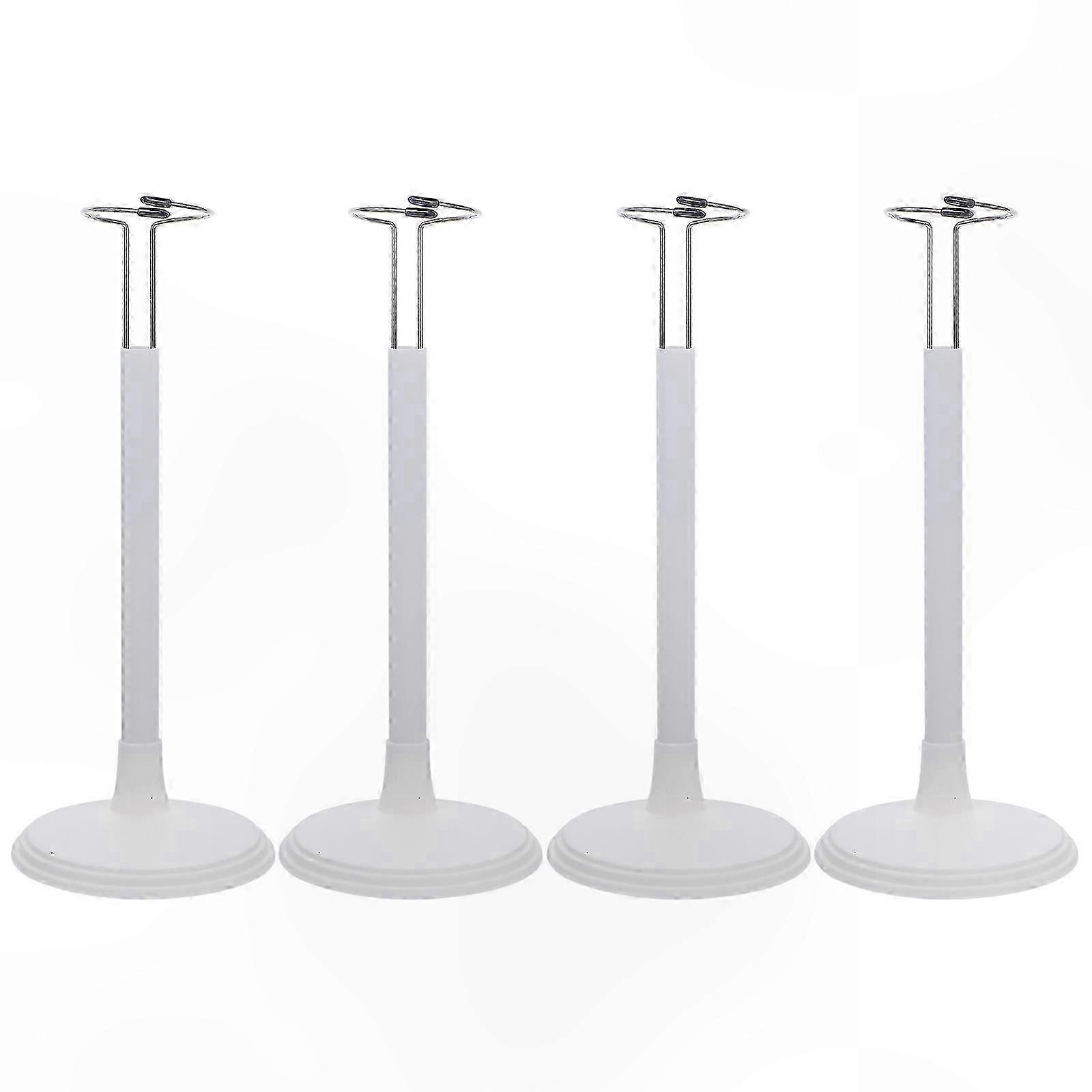 Compact White Doll Stand Set 4pc