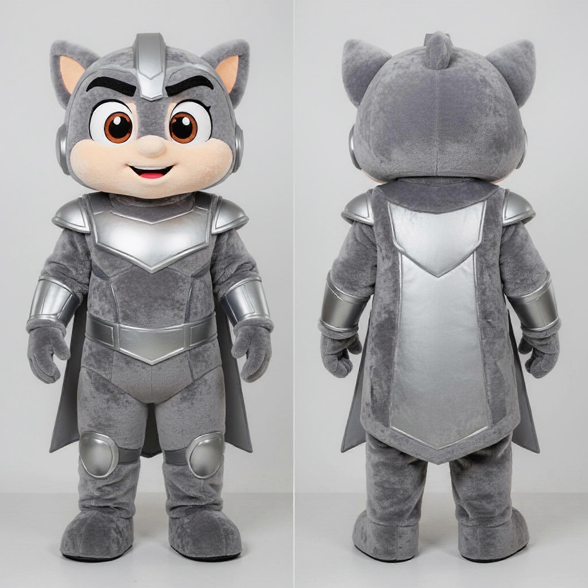 MASTICOT Silver Cartoon Gi Joe Mascot