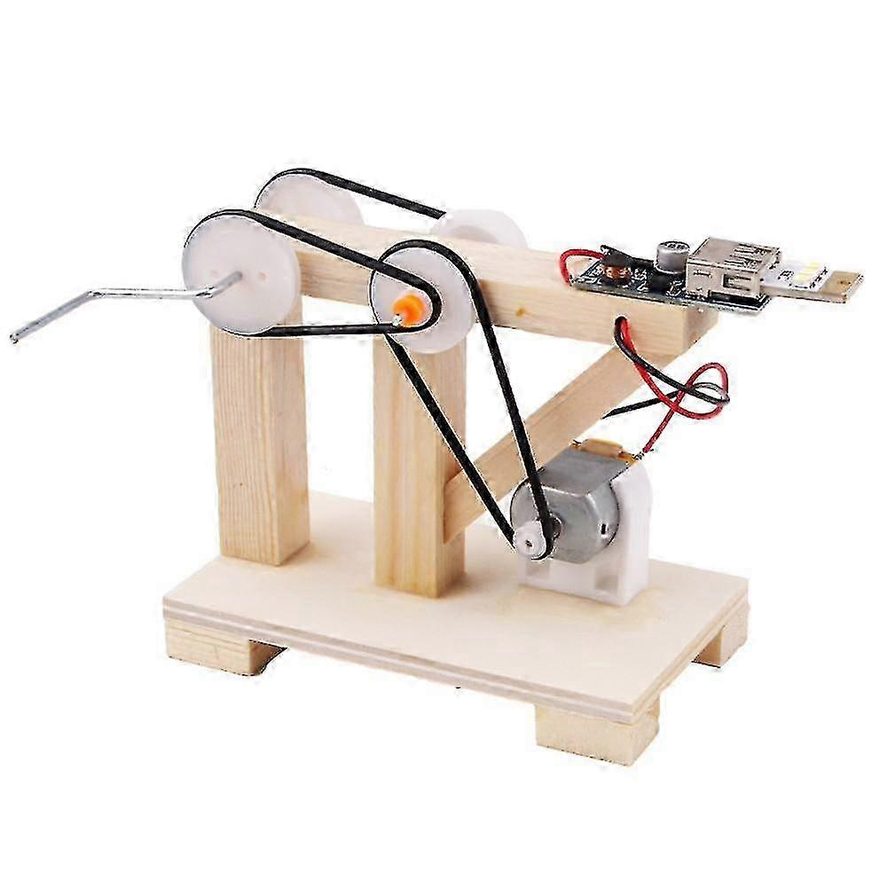 Mini Wood Hand Crank Generator Kit