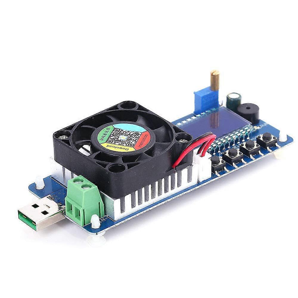DC Electronic Load 25W 4A Adjustable Constant Current Tester with LCD for Battery Capacity Testing