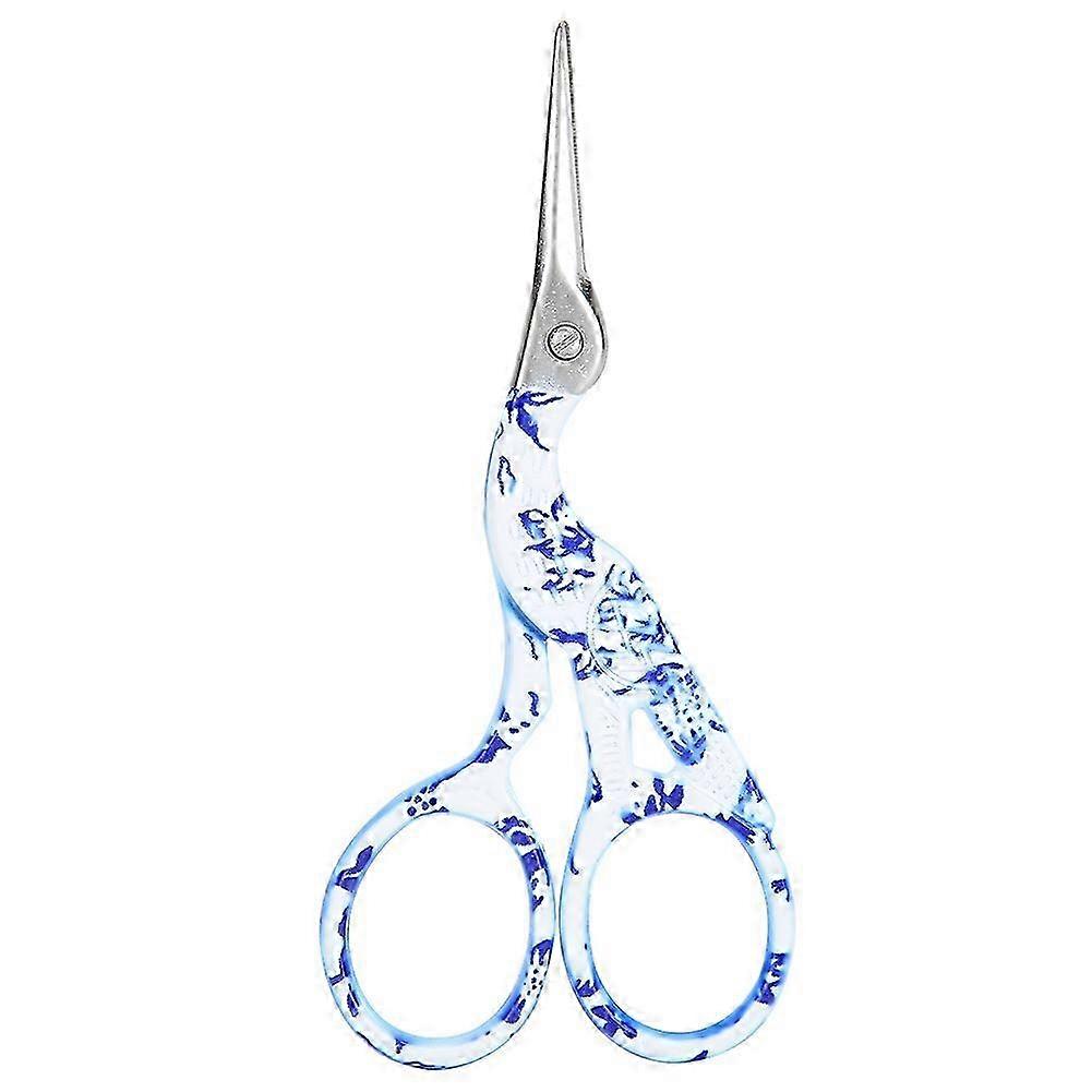 Retro Crane Fabric Scissors Stainless