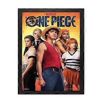 Quebra-cabeça com as fotos do elenco da série live-action de One Piece, modelo ZRB140.