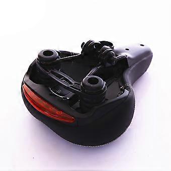 Bike Seat Pad Black Comfortable Saddle with Taillight for Cycling