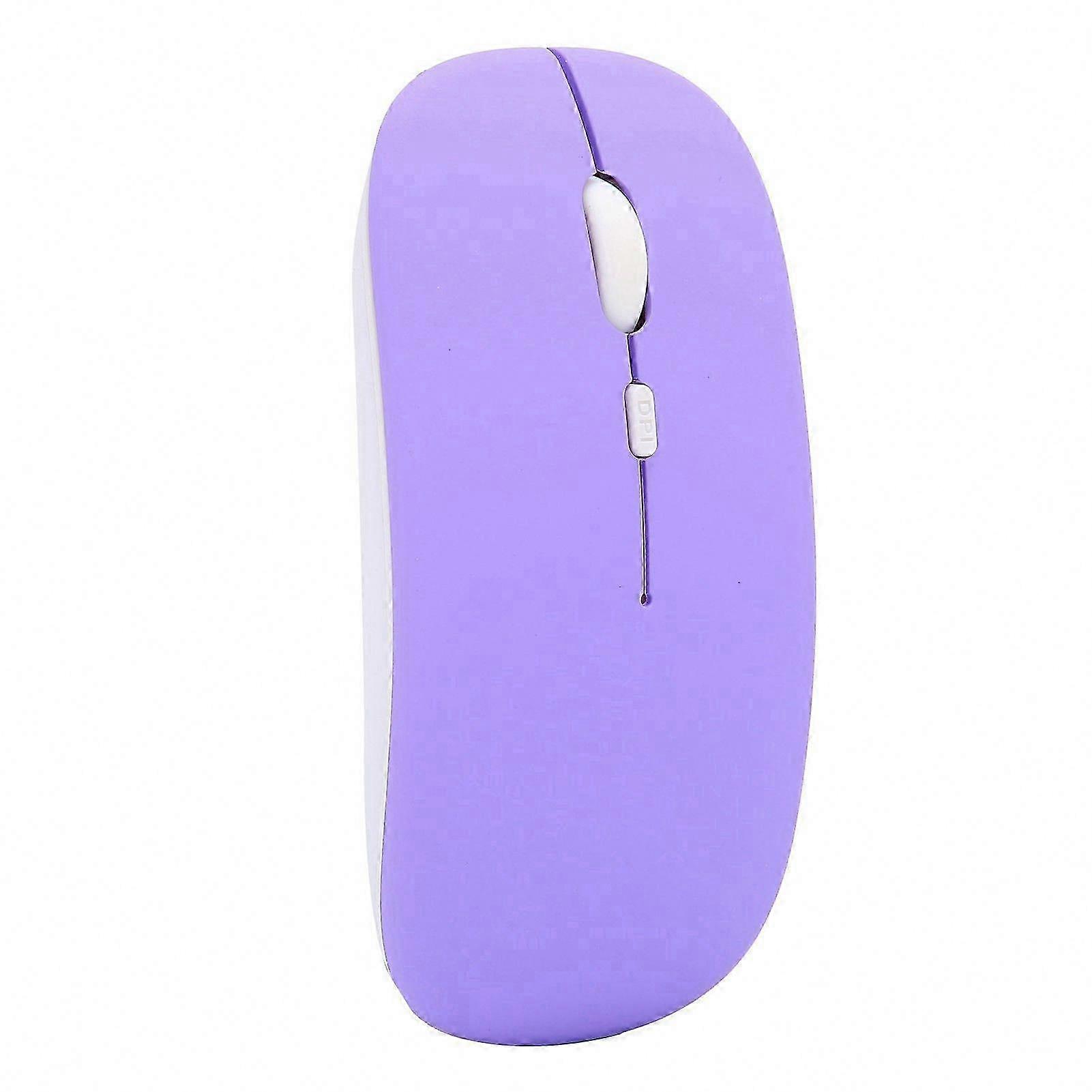 Rechargeable Bluetooth Mouse, Purple Optical Mouse, Professional Grade