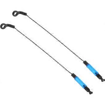 2pcs Fishing Rod Swingers Iron Bite Alarms Blue for Rods