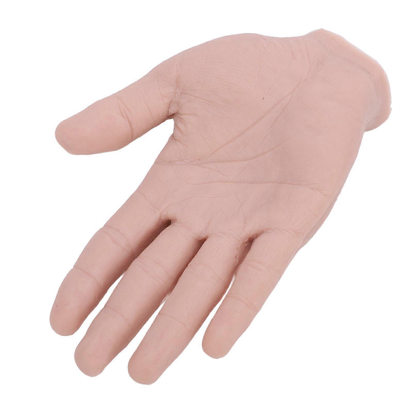 Silicone Male Hand Model Reusable Simulation Silicone Artificial Hand Model Bendable Artificial