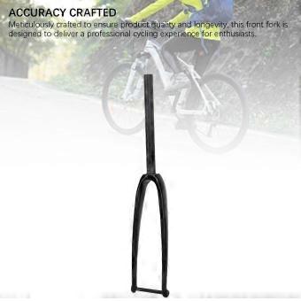 Road Bike Front Fork Carbon Fiber 28C Thru Axle Disc Brake Bike Front Fork 3K Gloss for Riding