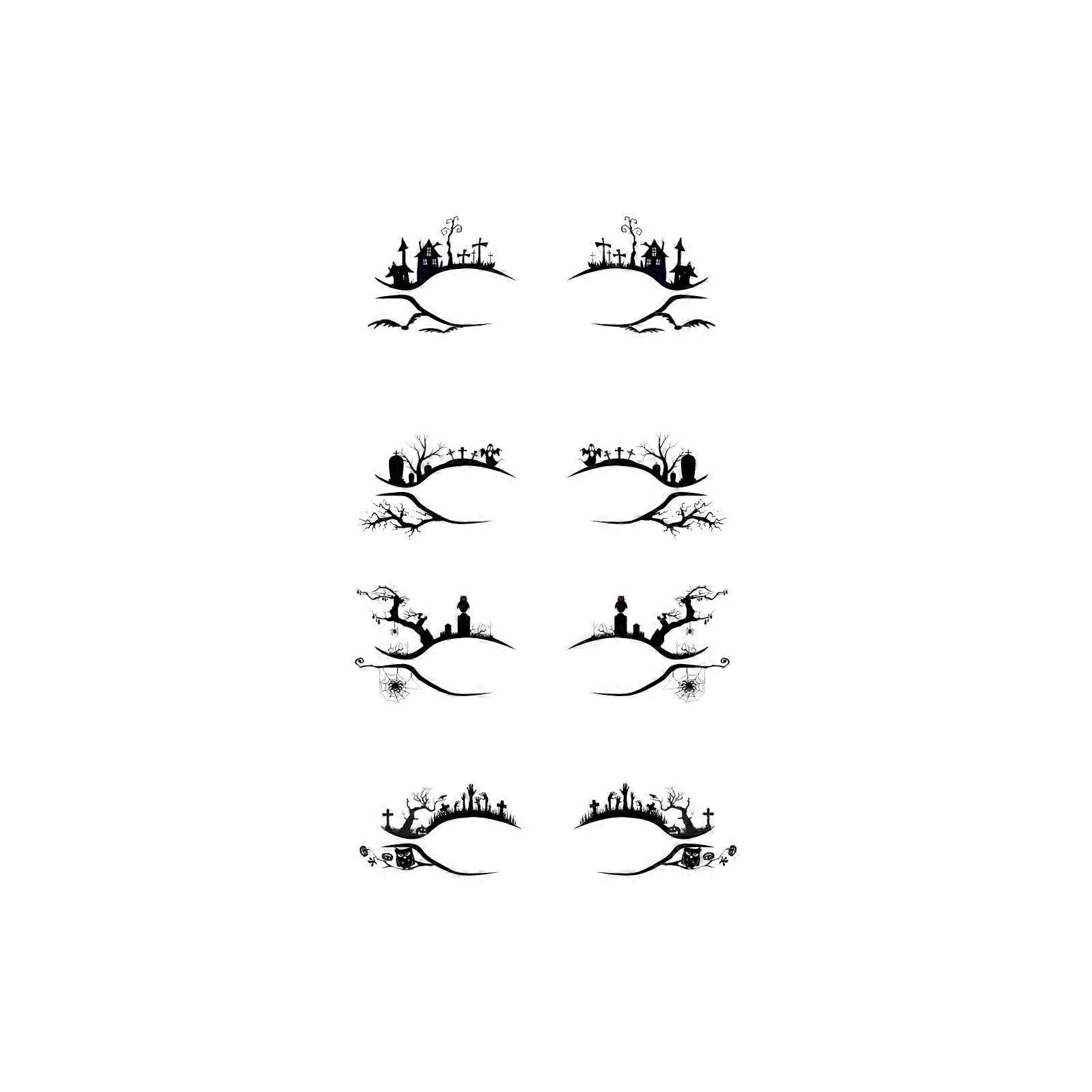 Bat and Spider Eyeliner Sticker Sheet Set