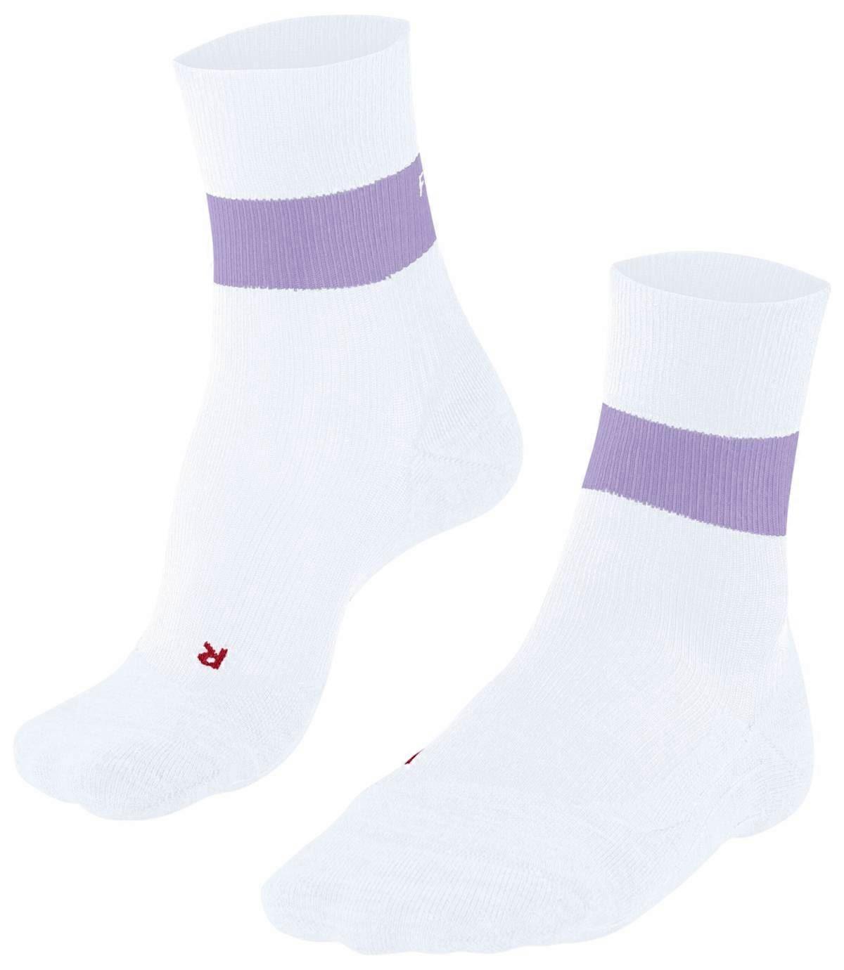 Falke RU Compression Stabilizing Running Socks - Woolwhite/Lilac