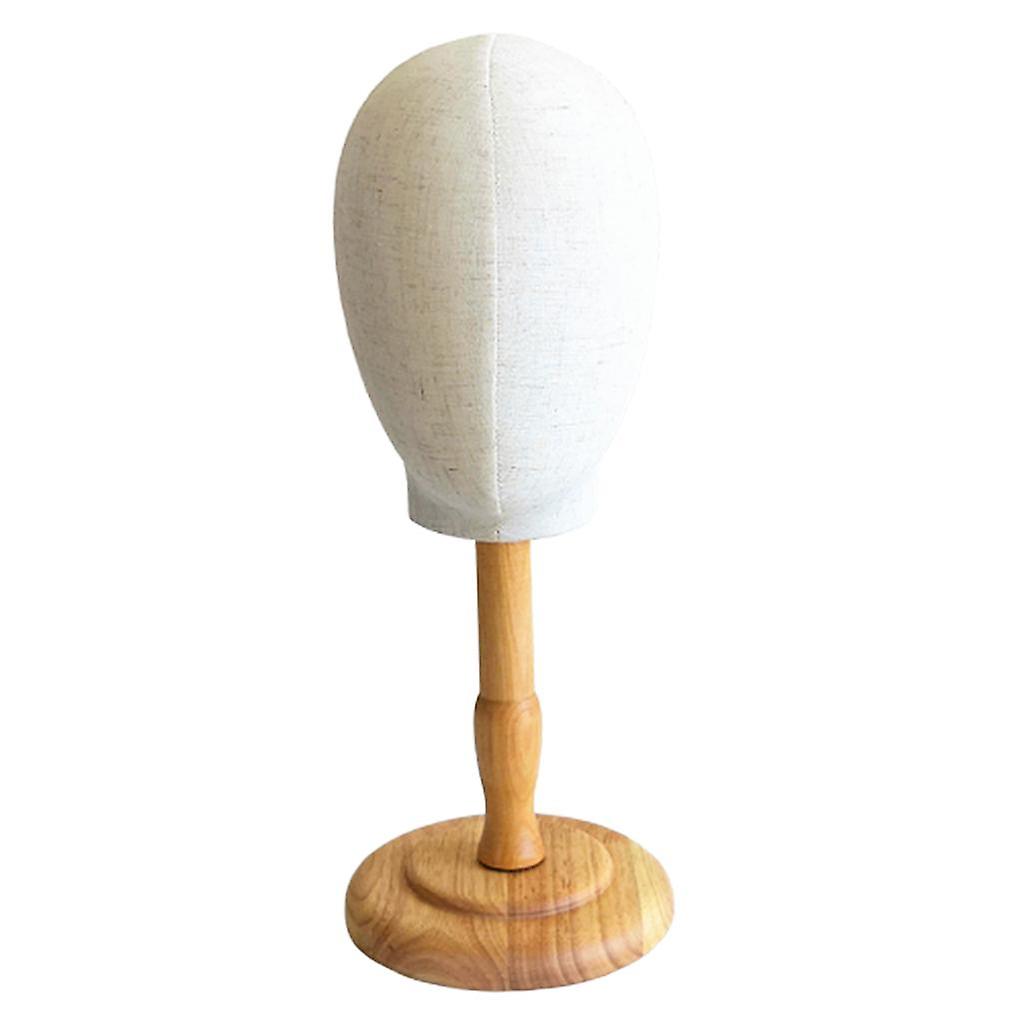 Canvas Tabletop Wig Mannequin Hat Holder Stand Display Manikin Model Low Black