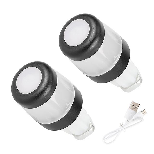 2Pcs Electric Scooter Handlebar Lights Led Warning Light Handlebar Plug Waterproof & Dustproof Electric Scooter Accessories