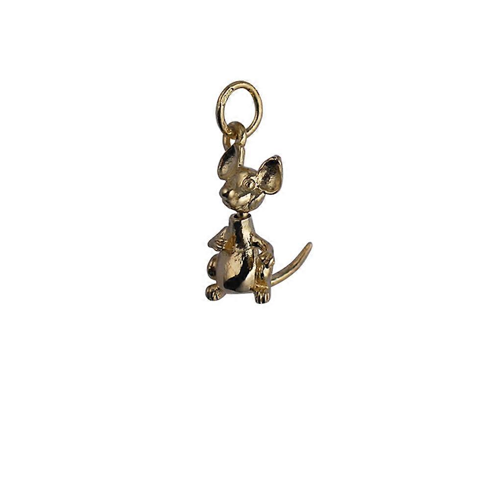 9ct Gold 19x11mm solid Penguin Pendant or Charm