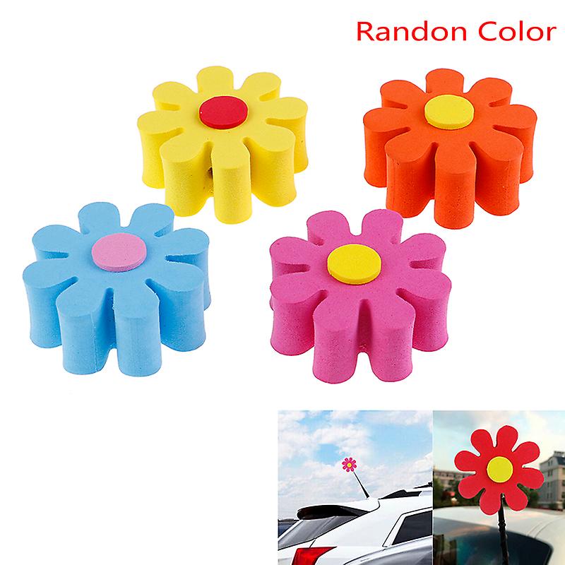 1pcs Car Antenna Balls Topper Small Flower School Bag Pendant Random Color