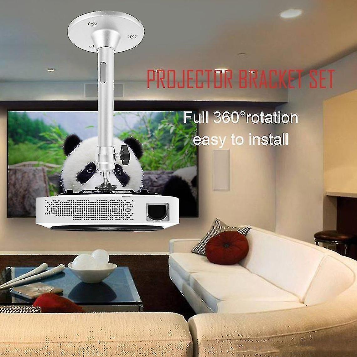 Portable Aluminum Alloy 360 Swivel Wall Ceiling Mini Projector Bracket