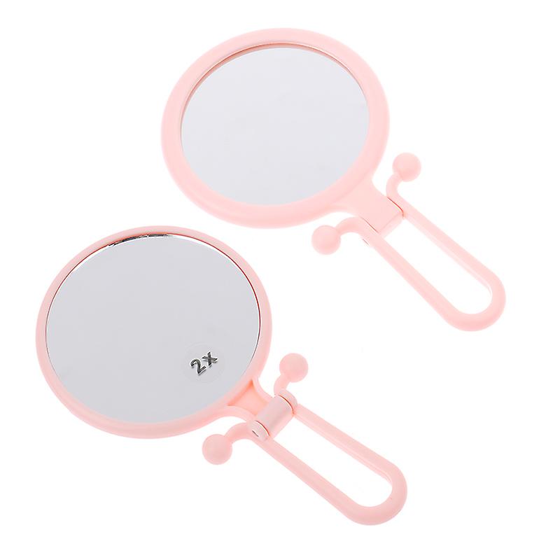 2x Magnifying Vanity Makeup Mirror Double Sided Handheld Foldable Cosmetic