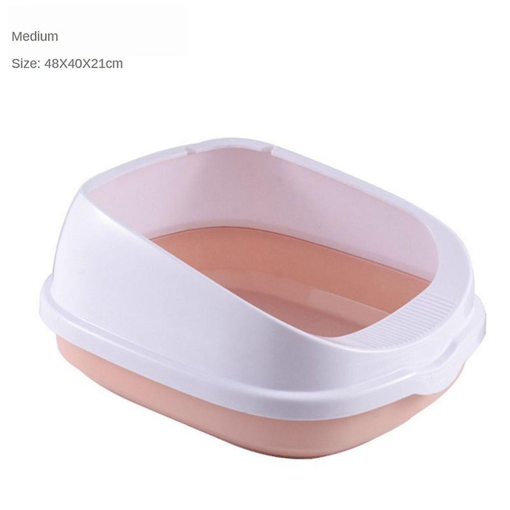 مصغرة القط الرمل القمامة مربع التدريب المرحاض Bedpan عموم مع مغرفة الوردي M