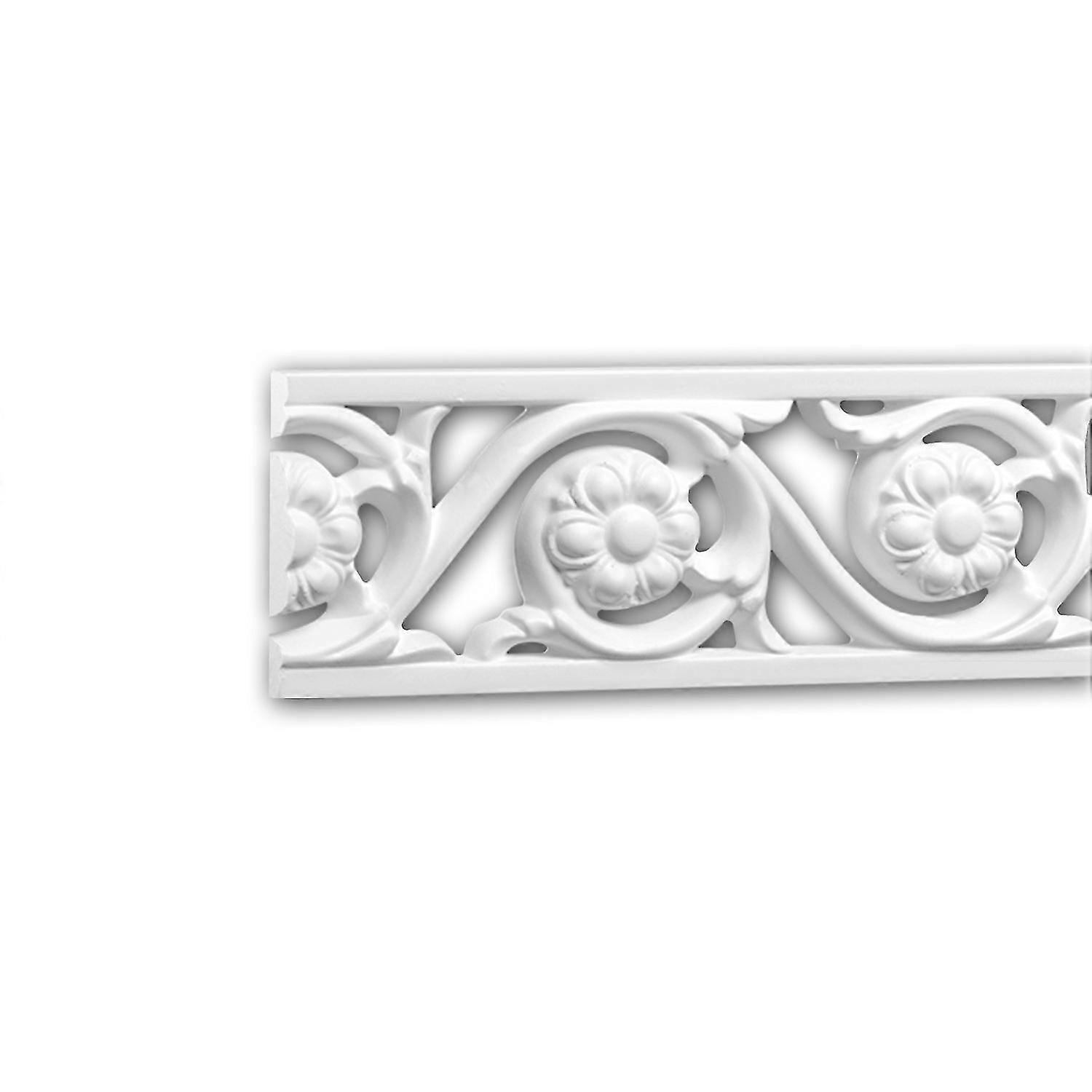 e-Delux GmbH 1 x Cimaise 151369 Profhome blanc Mousse de polyuréthane rigide prétraité léger, solide, indéformable