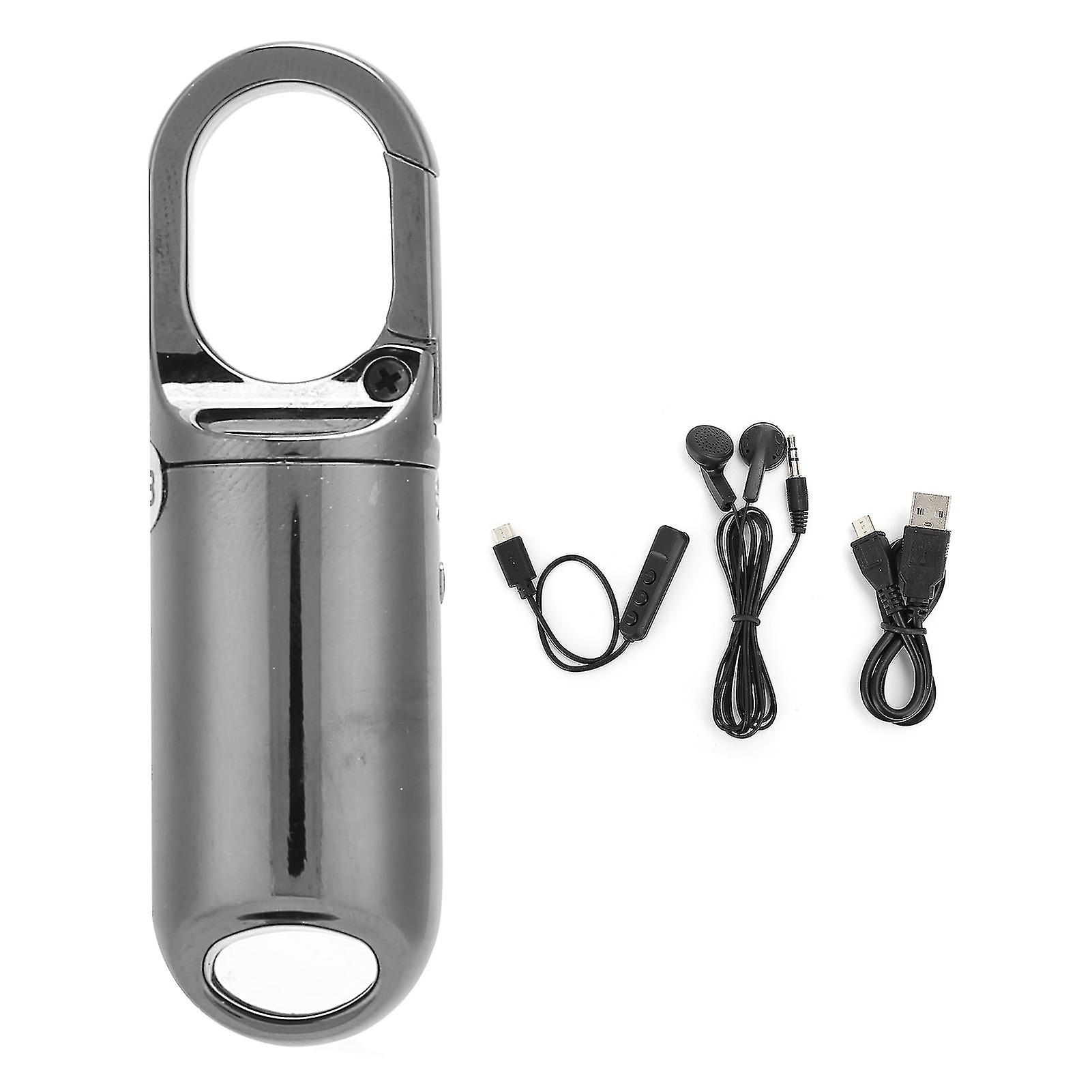 8Gb Metal Keychain Recording Pen Mp3 Player Mini Digital Audio Recorder With Time Function