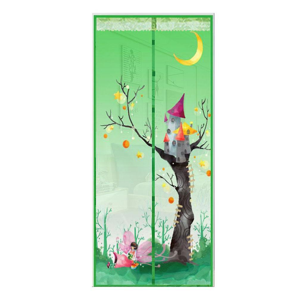 ZHOUBA Tree Castle Summer Magnetic Window Door Fly Screen Anti Mosquito Mesh Curtain