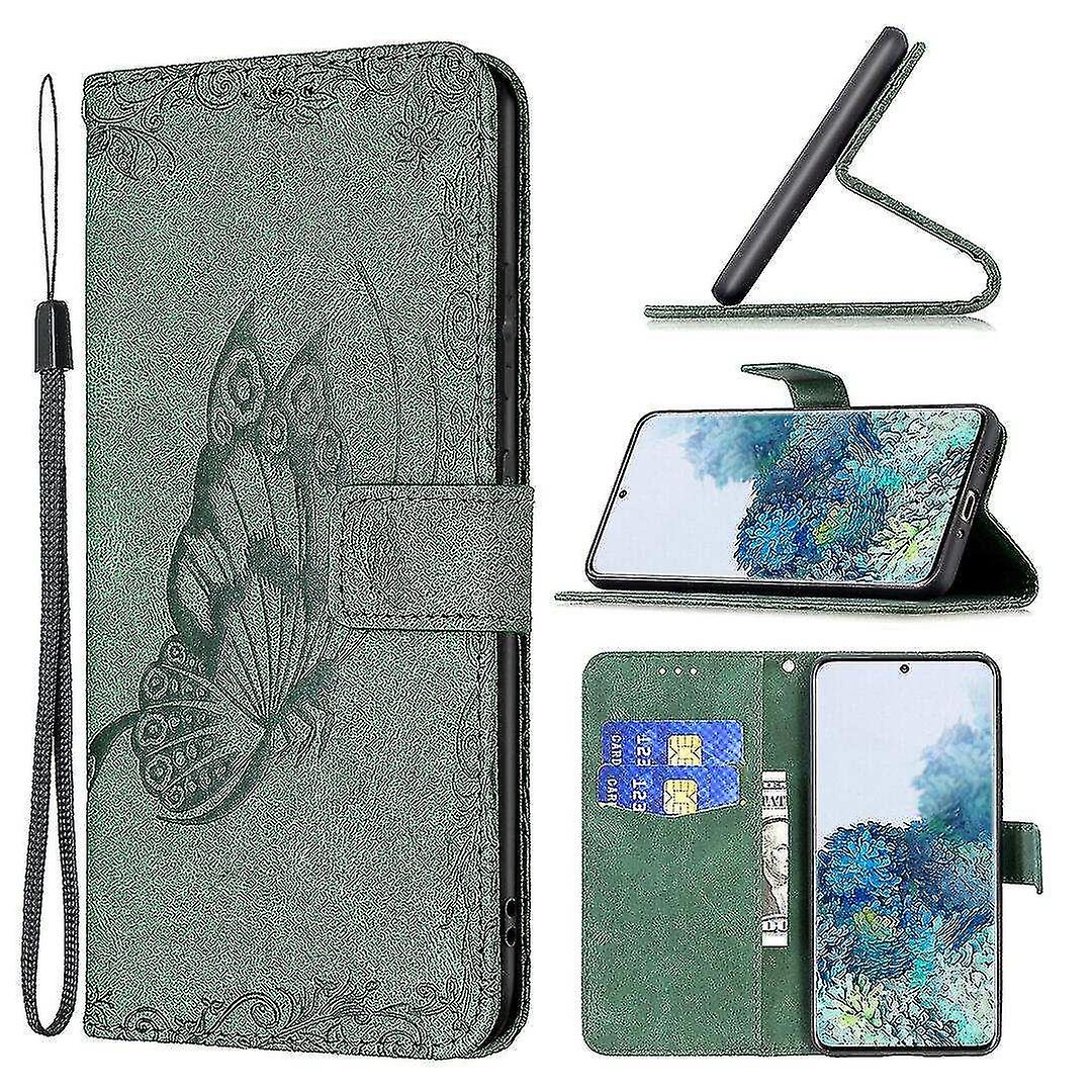 Compatible With Samsung Galaxy S20 Green Butterfly Mobile Case
