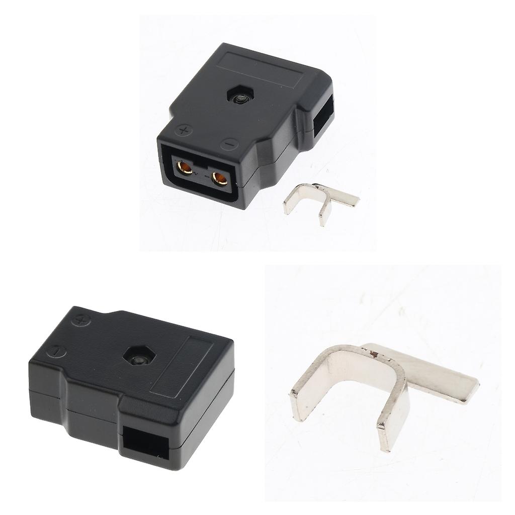 2x D-Tap Type B Female Rewirable DIY Socket Plug for V-mount Anton Battery