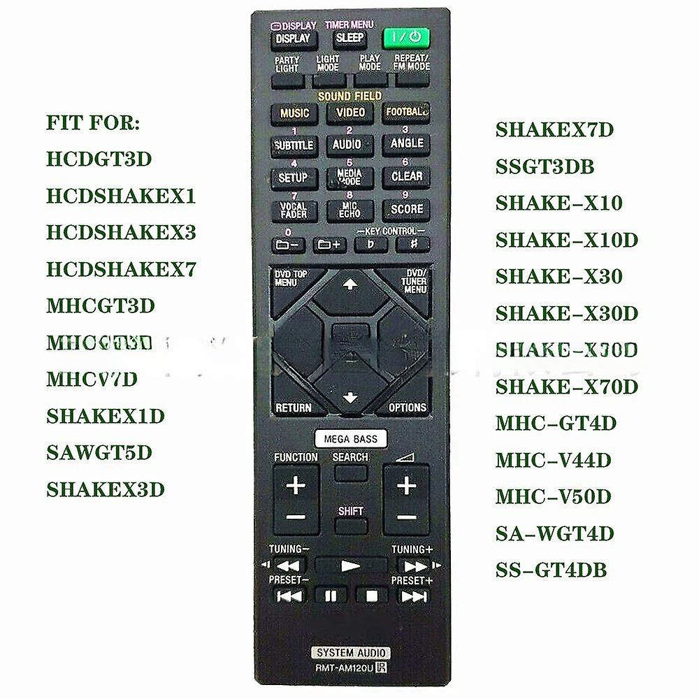 Remote Control Compatible With Rmt-am120u Sony Home Audio Systemmhc-v7d Shake-x7d