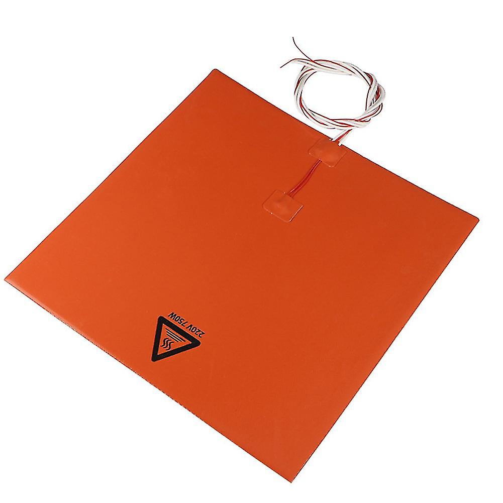 750W 220V Silikon beheiztes Bett Heizkissen für -10 3D-Drucker 310x310mm Orange
