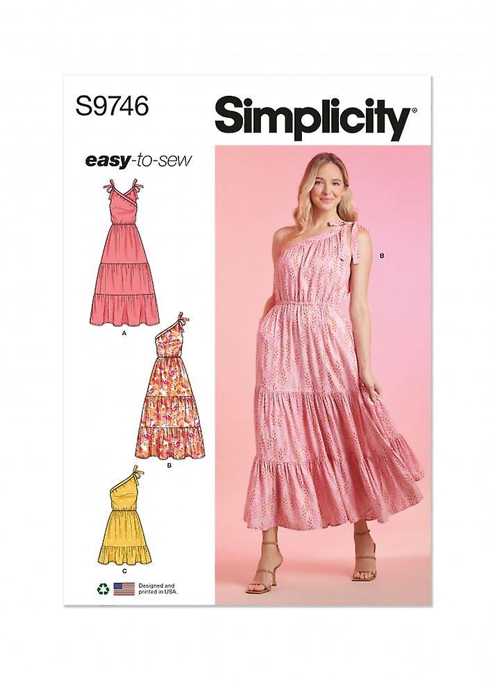 Simplicity Sewing Pattern 9746 Dresses H5 (6-8-10-12-14)