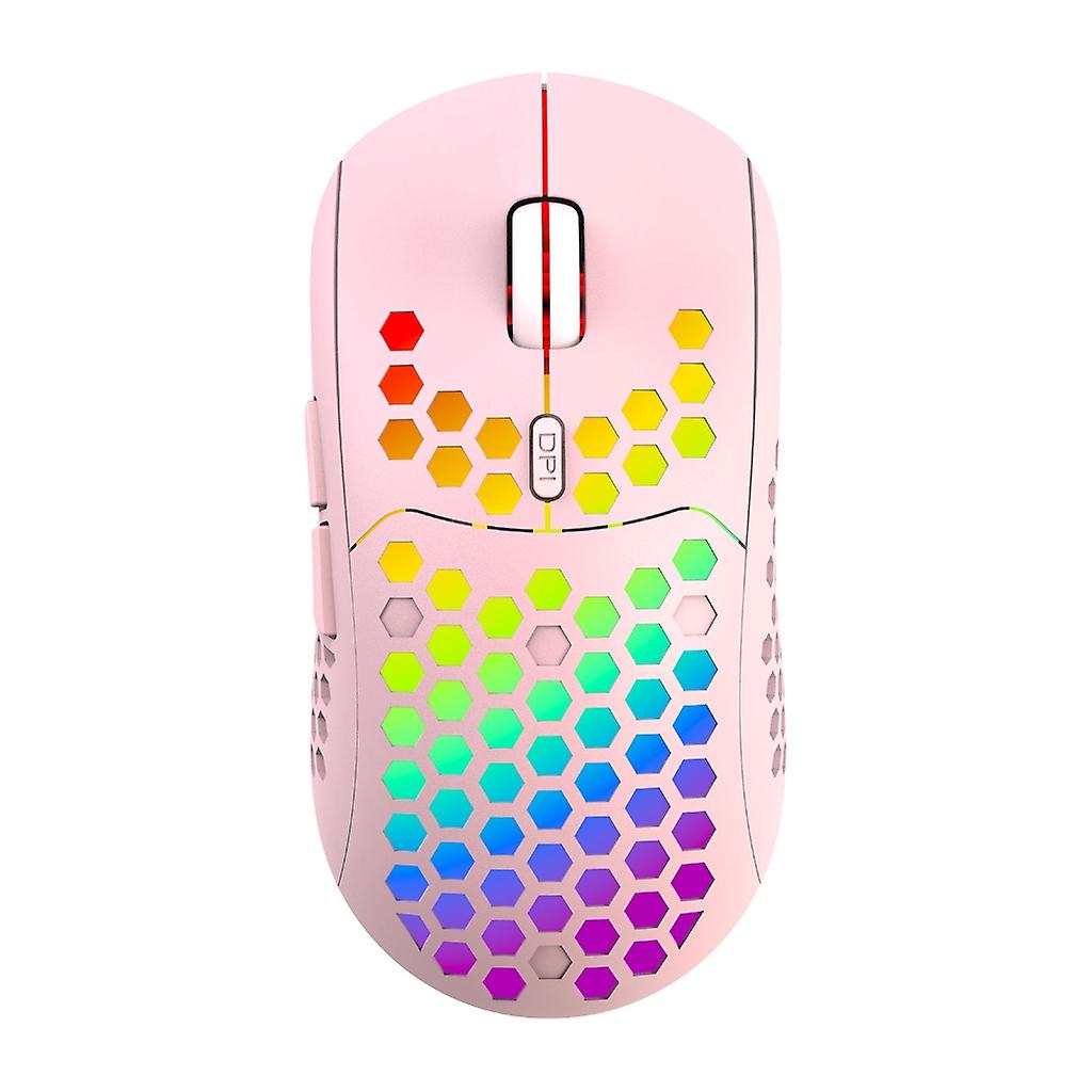 Wireless Mouse 2.4Ghz Connecting RGB Backlit 1200,2400,3200DPI Lightweight