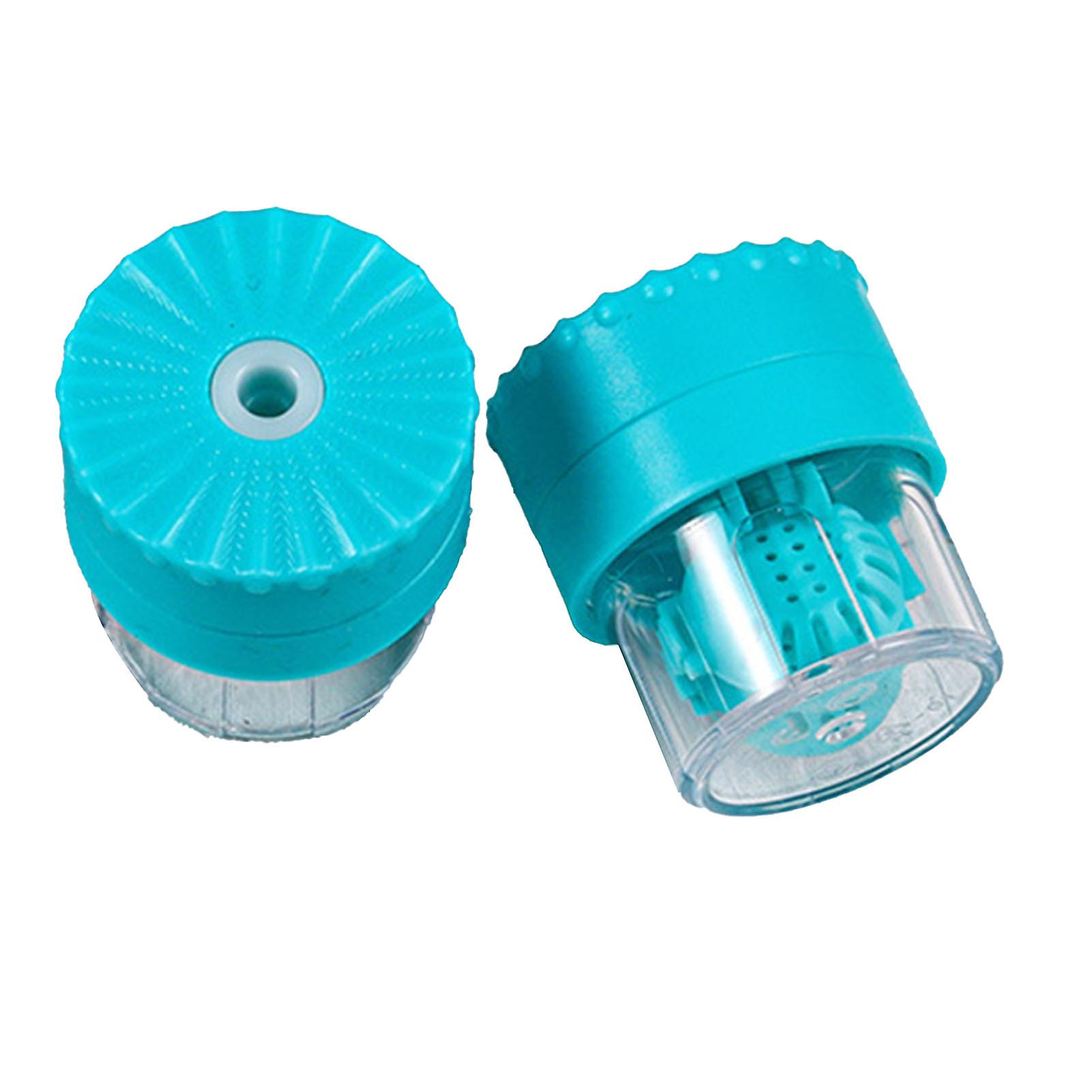 Contact Lens Washer Handheld Rotate Deprotein Portable Manually Contact Lens Cleaning Device Blue