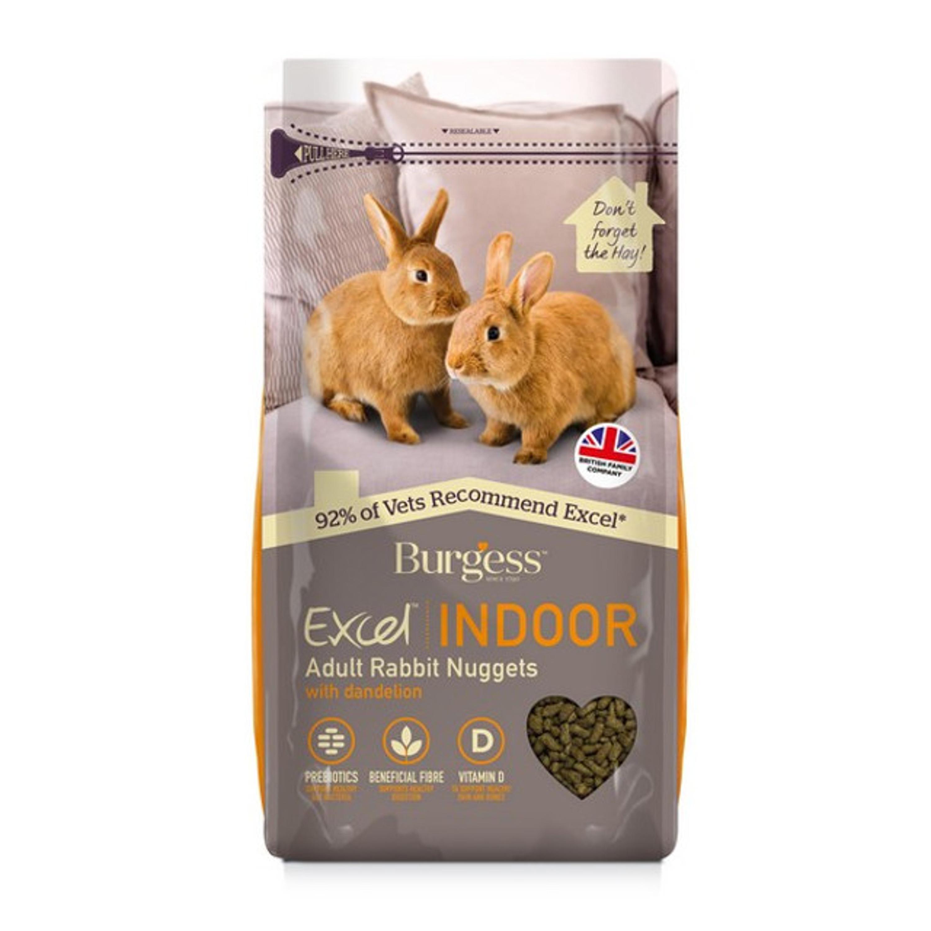 Burgess Excel Indoor Rabbit Nuggets Burgess Food 1.5kg