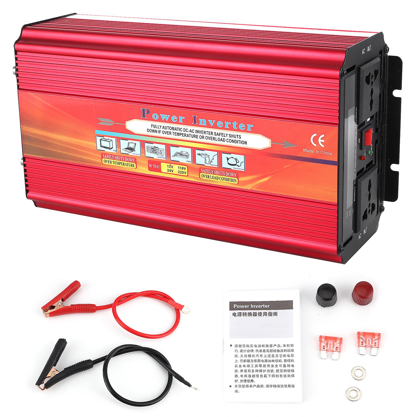 12V to 220V inverter 4000W with correction waves for vehicles