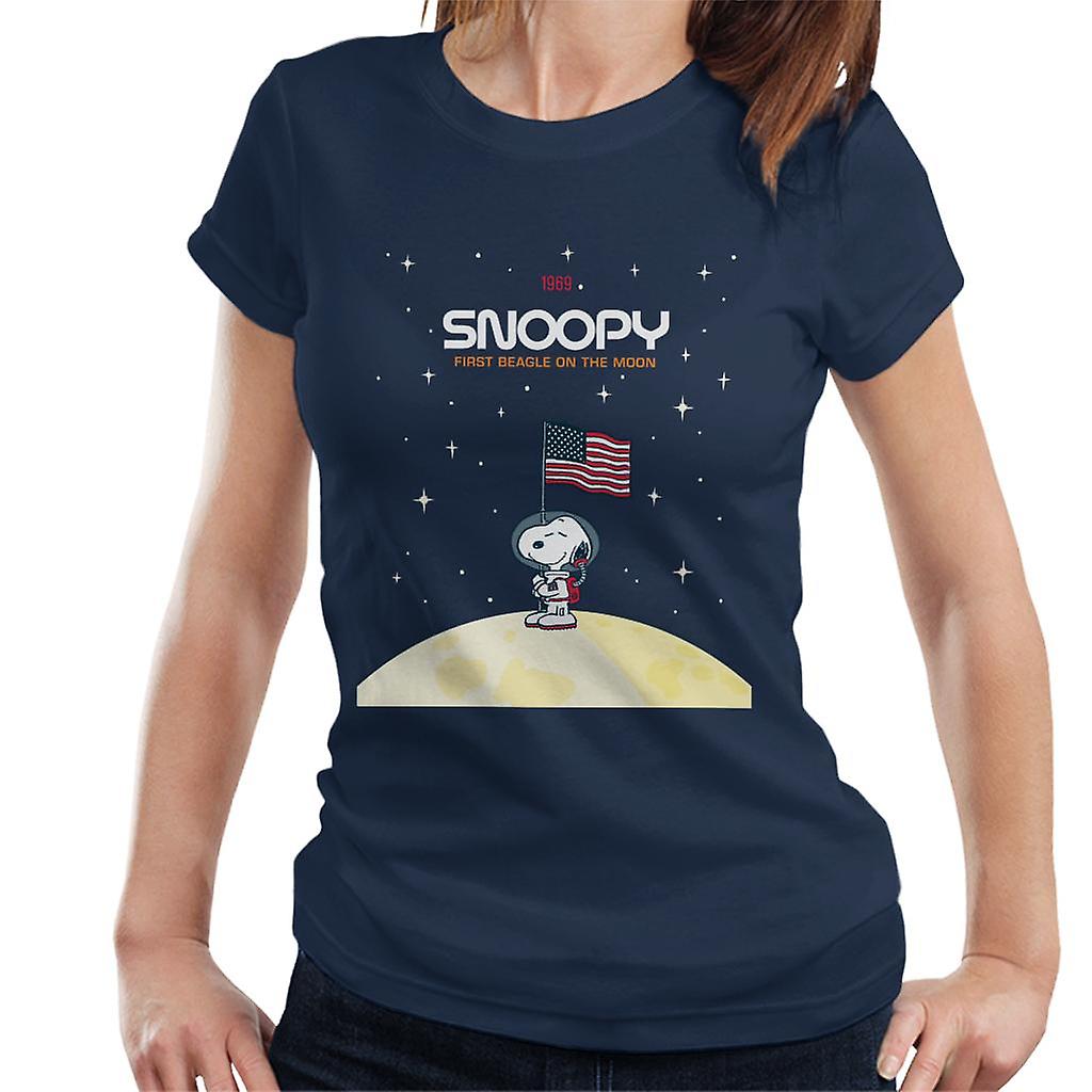 Peanuts Snoopy Starry Planetary Flag Women's T-Shirt